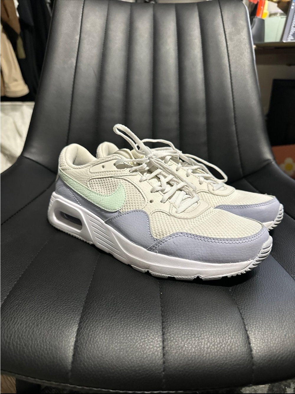Nike Women’s Low-Top Sneakers in Mint, Light Gray, and White